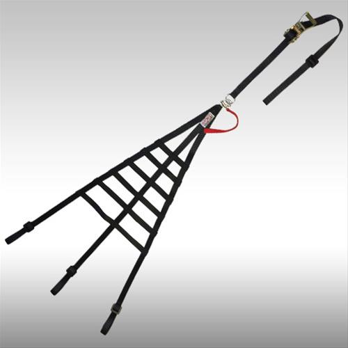 G-FORCE Ribbon Window Nets 4137BK Net, Ribbon, Triangle, Nylon, Black, SFI 37.1, Each thumbnail 2