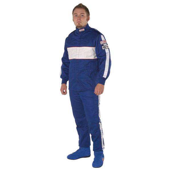 G-FORCE GF505 Driving Pants 4386XXLBU Pants, GF505, Triple Layer, Fire-Retardant Cotton, 2X-Large, Blue, Each