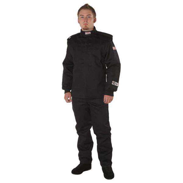 G-FORCE GF525 Driving Jackets 4526LRGBK Jacket, GF525, Multiple Layer, Pyrovatex, Large, Black, Each