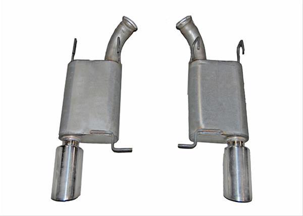 Gibson 11-14 Ford Mustang GT 5.0L 2.5in Axle-Back Dual Exhaust - Stainless thumbnail 3