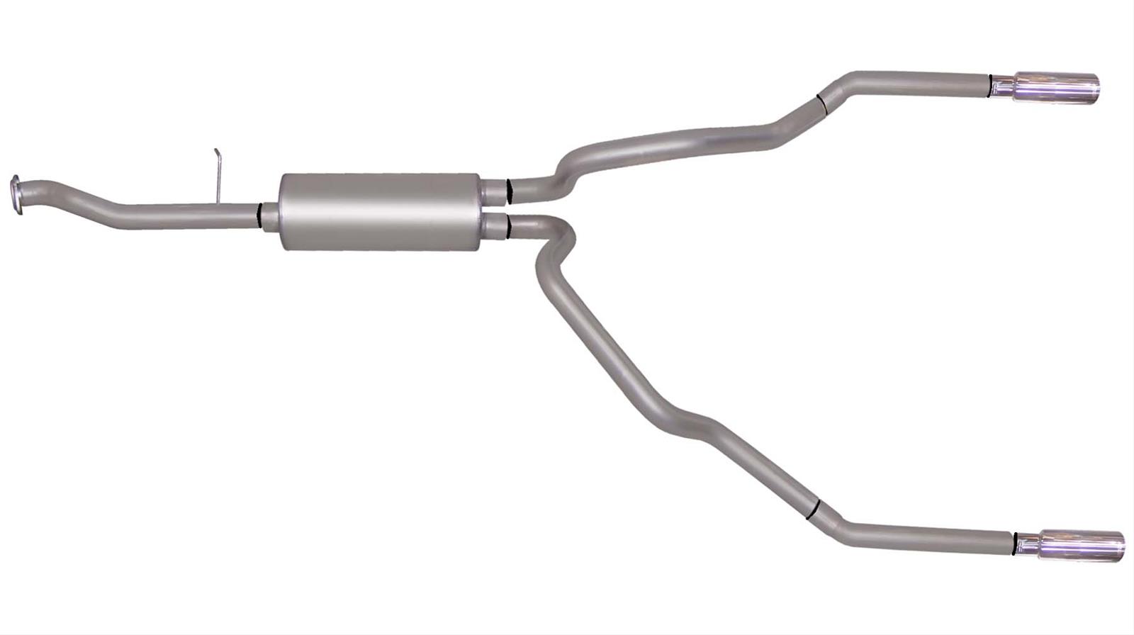 Gibson 99-05 Chevrolet Silverado 1500 Base 4.3L 2.5in Cat-Back Dual Split Exhaust - Aluminized