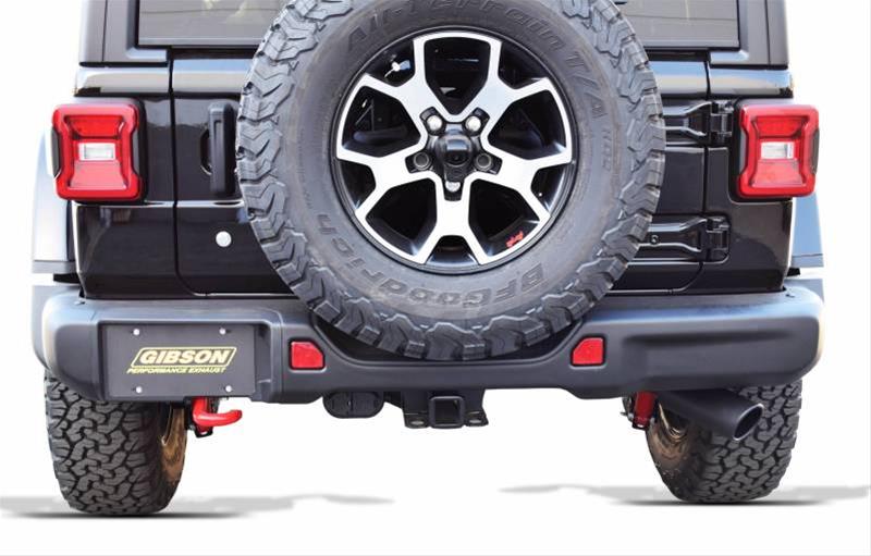 Gibson 18-22 Jeep Wrangler JL Rubicon 3.6L 2.5in Cat-Back Single Exhaust - Black Elite (Ceramic) thumbnail 4