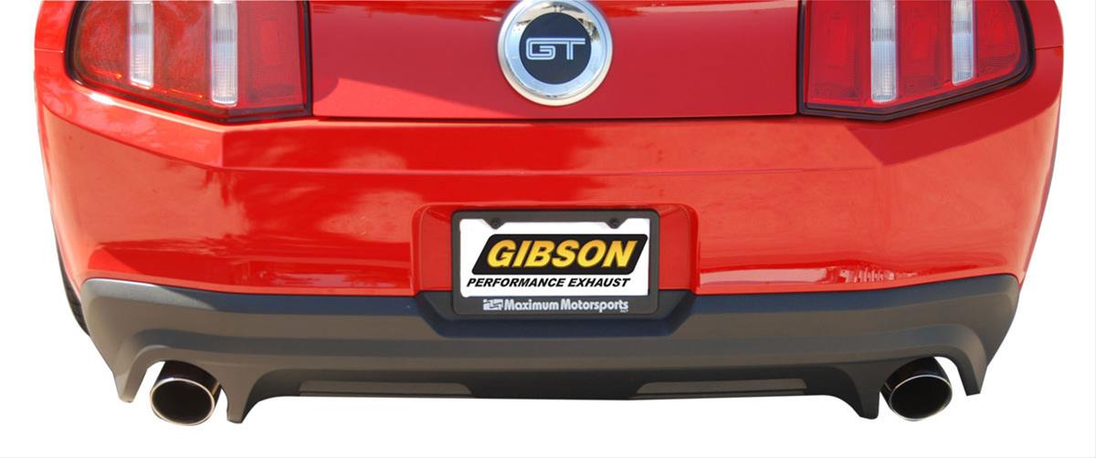 Gibson 11-14 Ford Mustang GT 5.0L 2.5in Axle-Back Dual Exhaust - Stainless