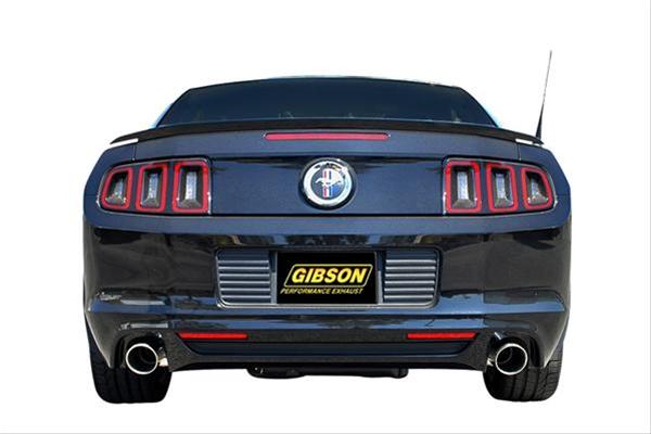 Gibson 2014 Ford Mustang Base 3.7L 2.5in Axle-Back Dual Exhaust - Stainless thumbnail 3