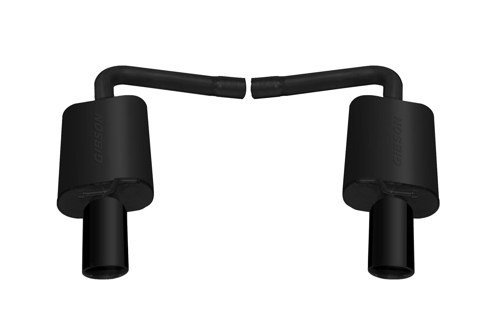 Gibson Performance Exhaust 619693B Gibson Elite Black Series Split Rear