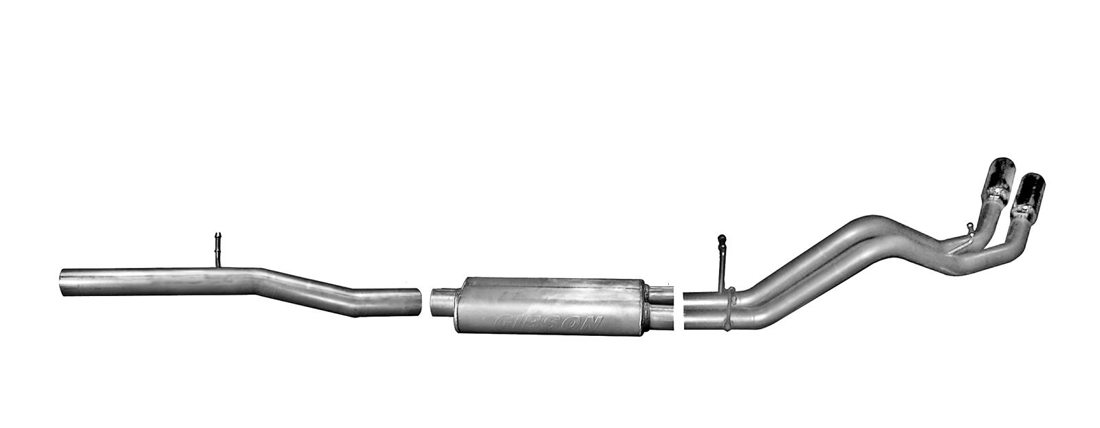 Gibson 14-19 Cadillac Escalade ESV Base 6.2L 3.5in/2.25in Cat-Back Dual Sport Exhaust - Stainless thumbnail 2