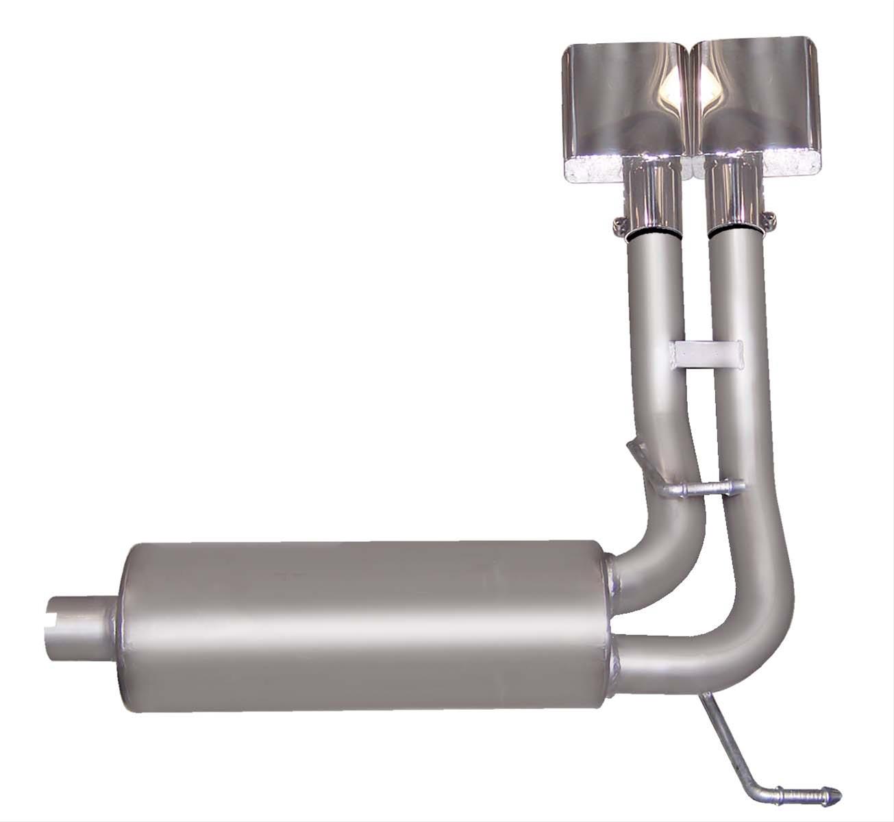 Gibson 02-05 Dodge Ram 1500 SLT 4.7L 2.5in Cat-Back Super Truck Exhaust - Stainless thumbnail 2