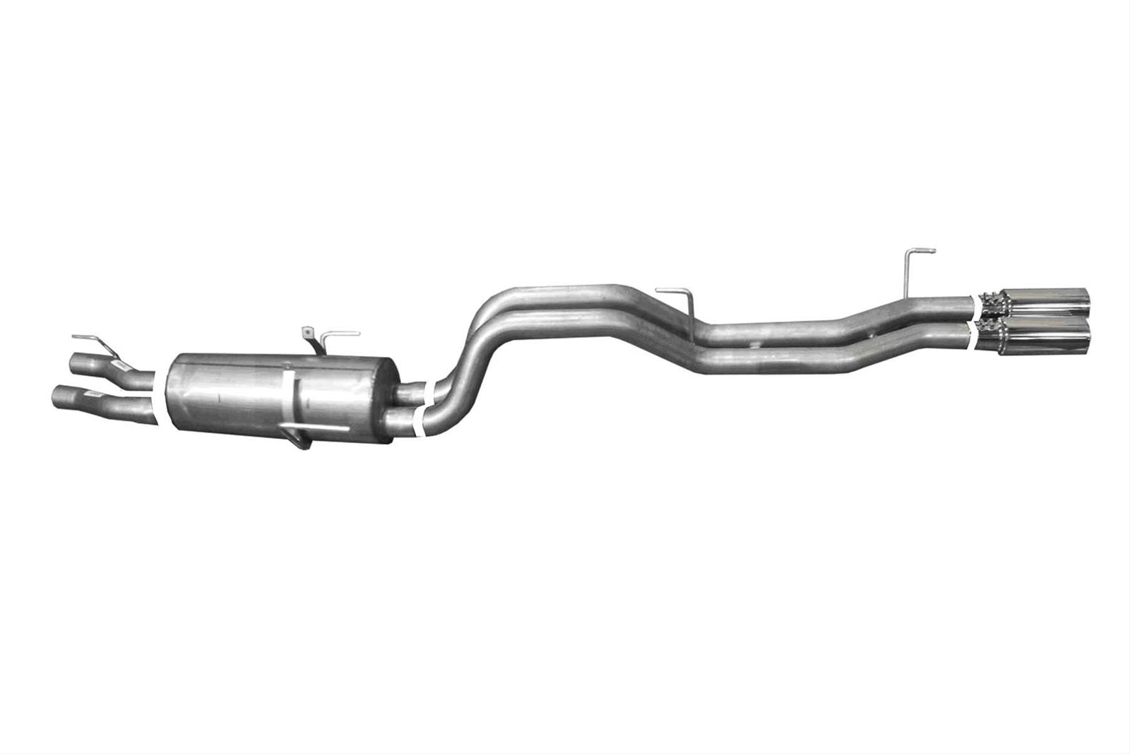 Gibson 05-06 Dodge Ram 1500 SRT-10 8.3L 2.5in Cat-Back Dual Sport Exhaust - Stainless thumbnail 2