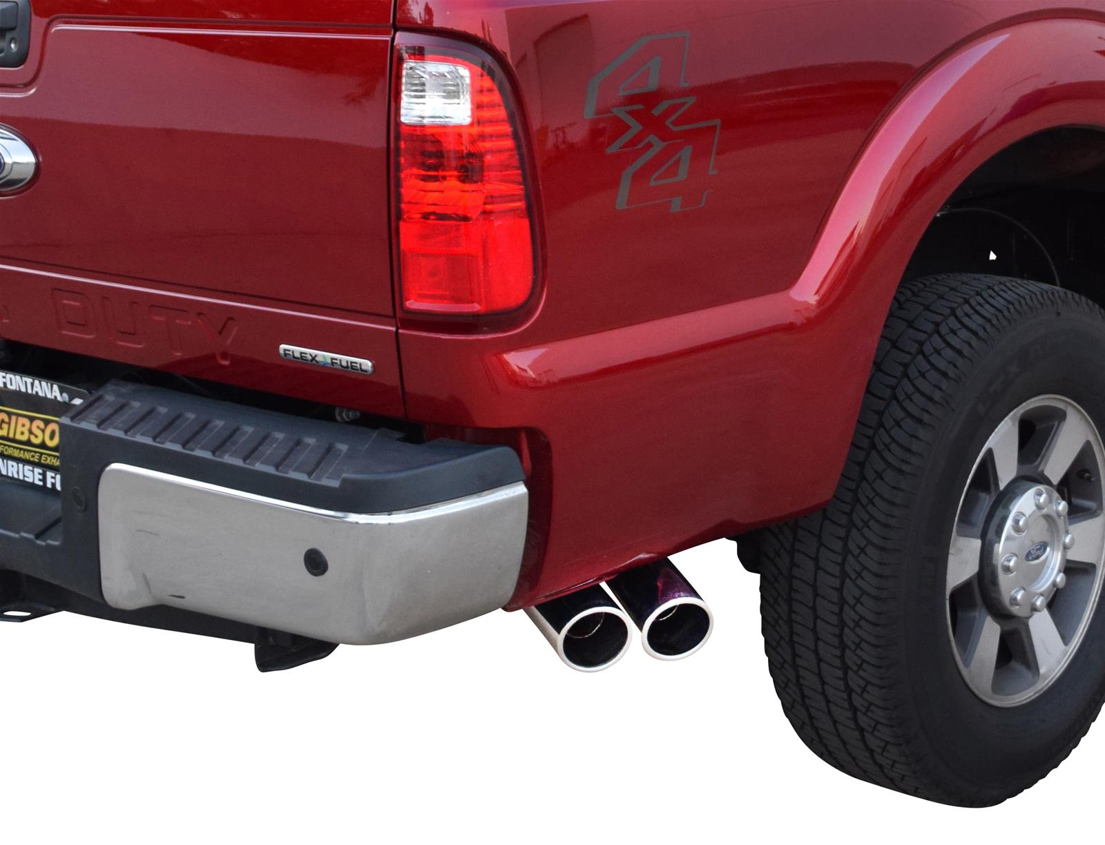 Gibson 11-16 Ford F-250 Super Duty XL 6.2L 2.5in Cat-Back Dual Sport Exhaust - Stainless thumbnail 2