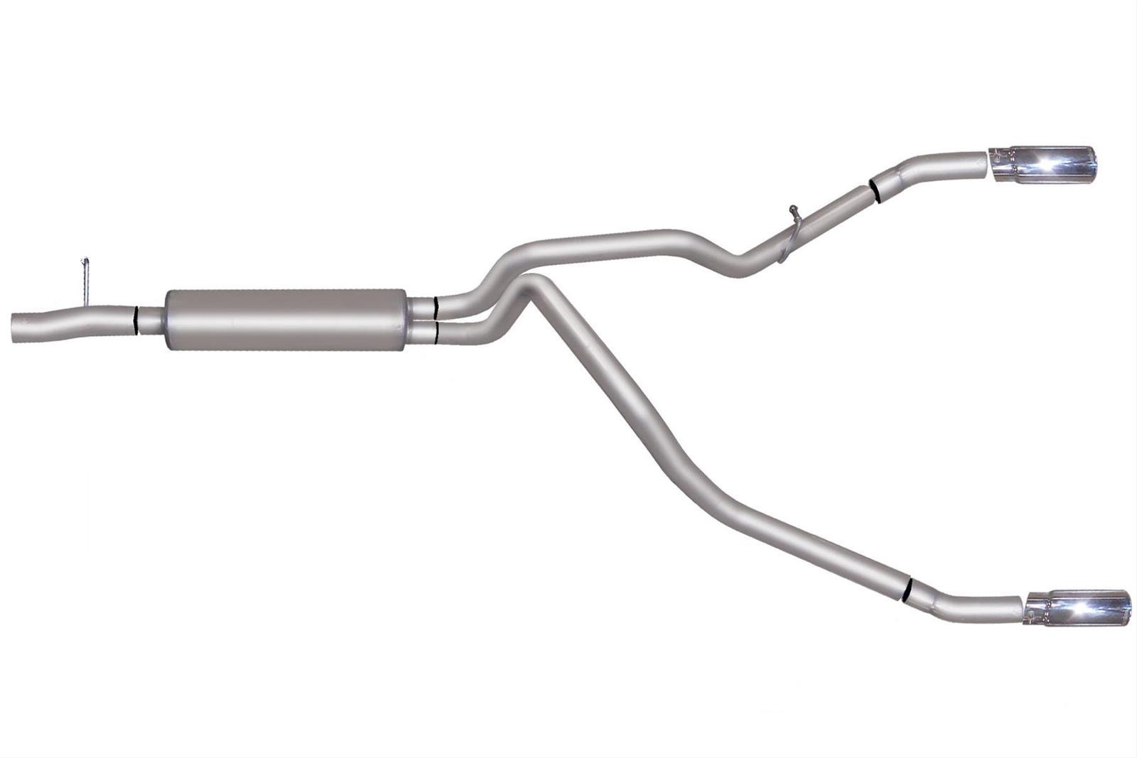 Gibson 2016 Ford F-250 Super Duty XL 6.2L 2.5in Cat-Back Dual Split Exhaust - Stainless thumbnail 2