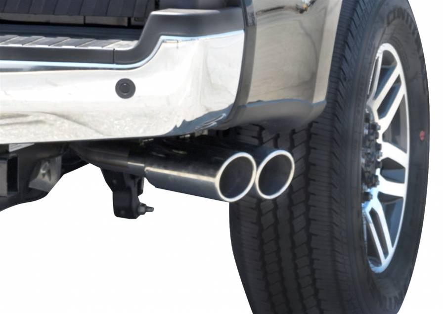Gibson Dual Sport Truck Exhaust Systems for 2020-2024 F-250 SUPER DUTY, F-350 DUTY - 69135 System, 2021 F250/F350 Extended Cab Long Bed 7.3L Gas 2/4WD, Cat-Back System, Stainless