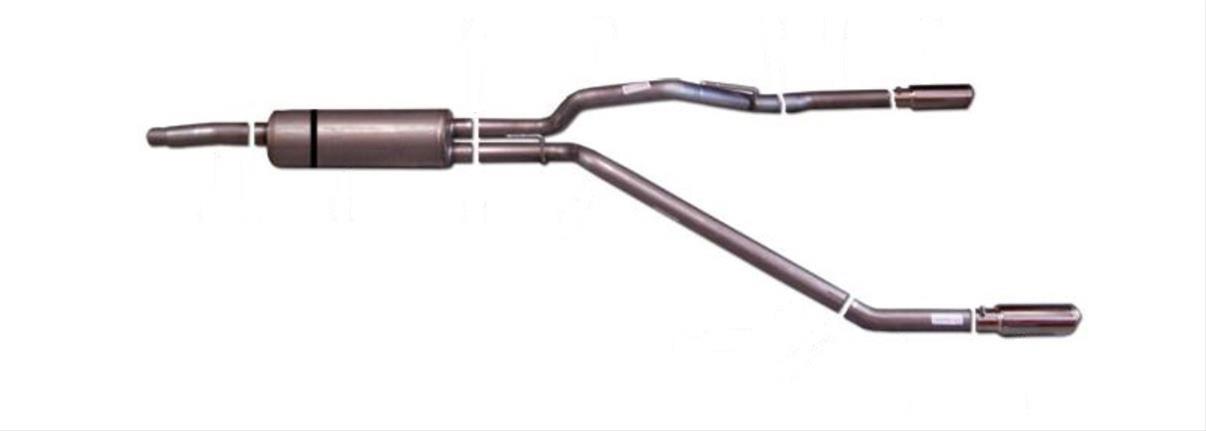 Gibson 11-14 Ford F-150 SVT Raptor 6.2L 3in Cat-Back Dual Split Exhaust - Stainless thumbnail 4