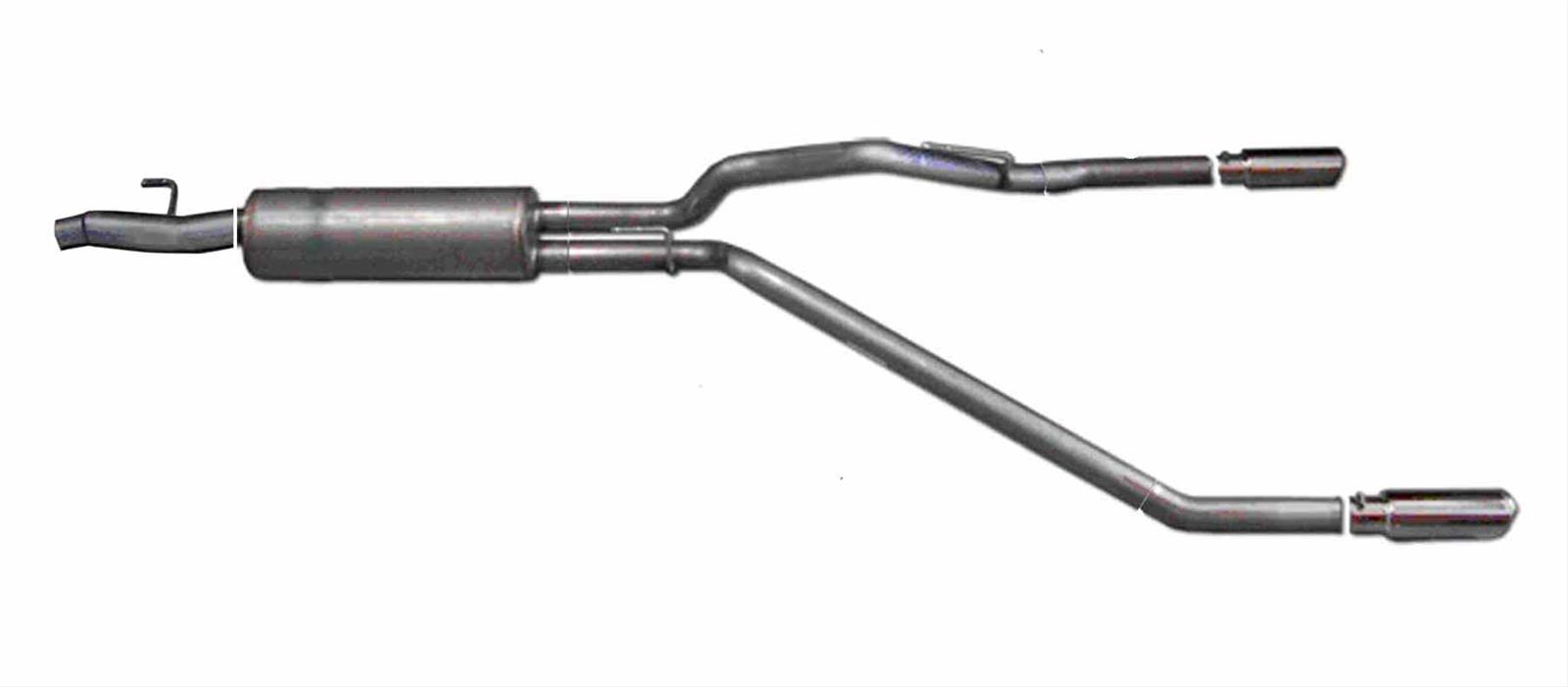 Gibson 11-13 Ford F-150 King Ranch 5.0L 3in/2.5in Cat-Back Dual Split Exhaust - Stainless thumbnail 2