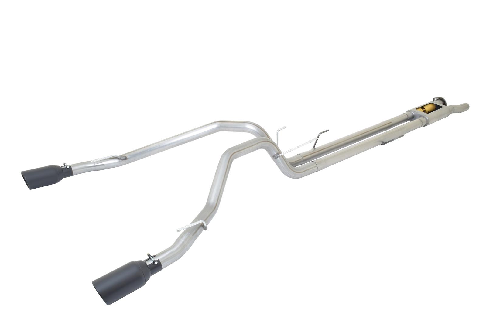 Gibson 17-19 Ford F-150 Raptor 3.5L 3in Cat-Back Dual Sport Exhaust - Black Elite thumbnail 2
