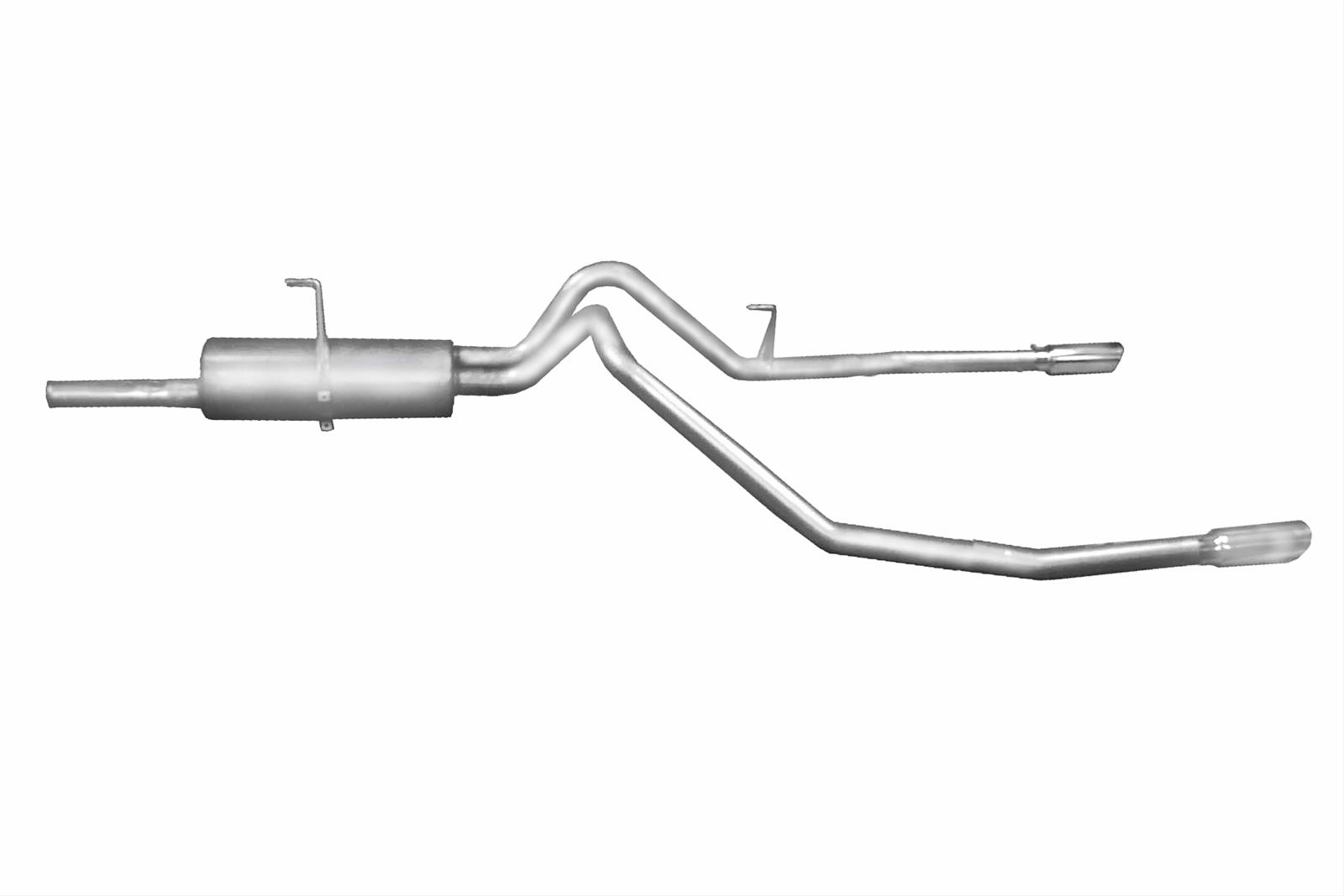 Gibson 03-06 Toyota Tundra SR5 4.7L 2.5in Cat-Back Dual Split Exhaust - Aluminized thumbnail 2