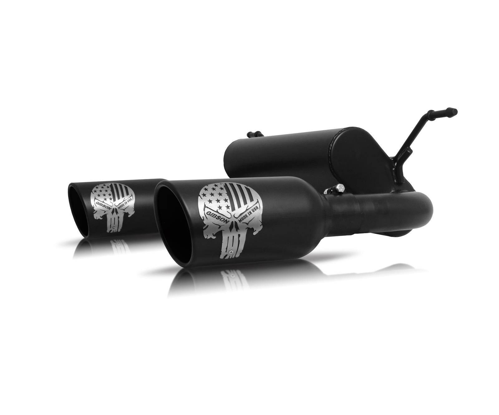 Gibson Performance Exhaust 76-0031 Gibson Patriot Skull Series Dual ...