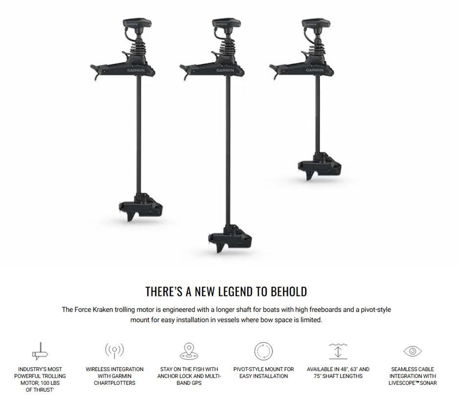 Garmin 010-02573-00 Garmin Force Kraken Trolling Motors