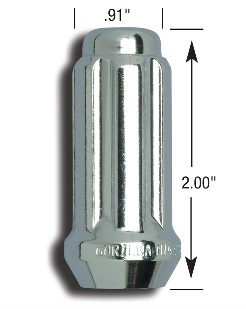 グリッド　① 904545 Gorilla Automotive 26148HT Gorilla Small Diameter Lug Nuts