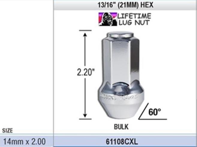Gorilla Automotive 61108CXL Gorilla Lug Nuts | Summit Racing