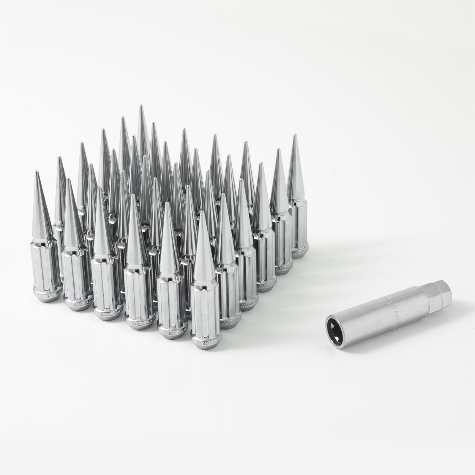 Gorilla Automotive SPK8-14150 Gorilla Small Diameter Spiked Lug