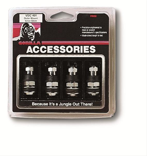 Gorilla Automotive VS401C Gorilla Outer Mount Valve Stems Summit Racing