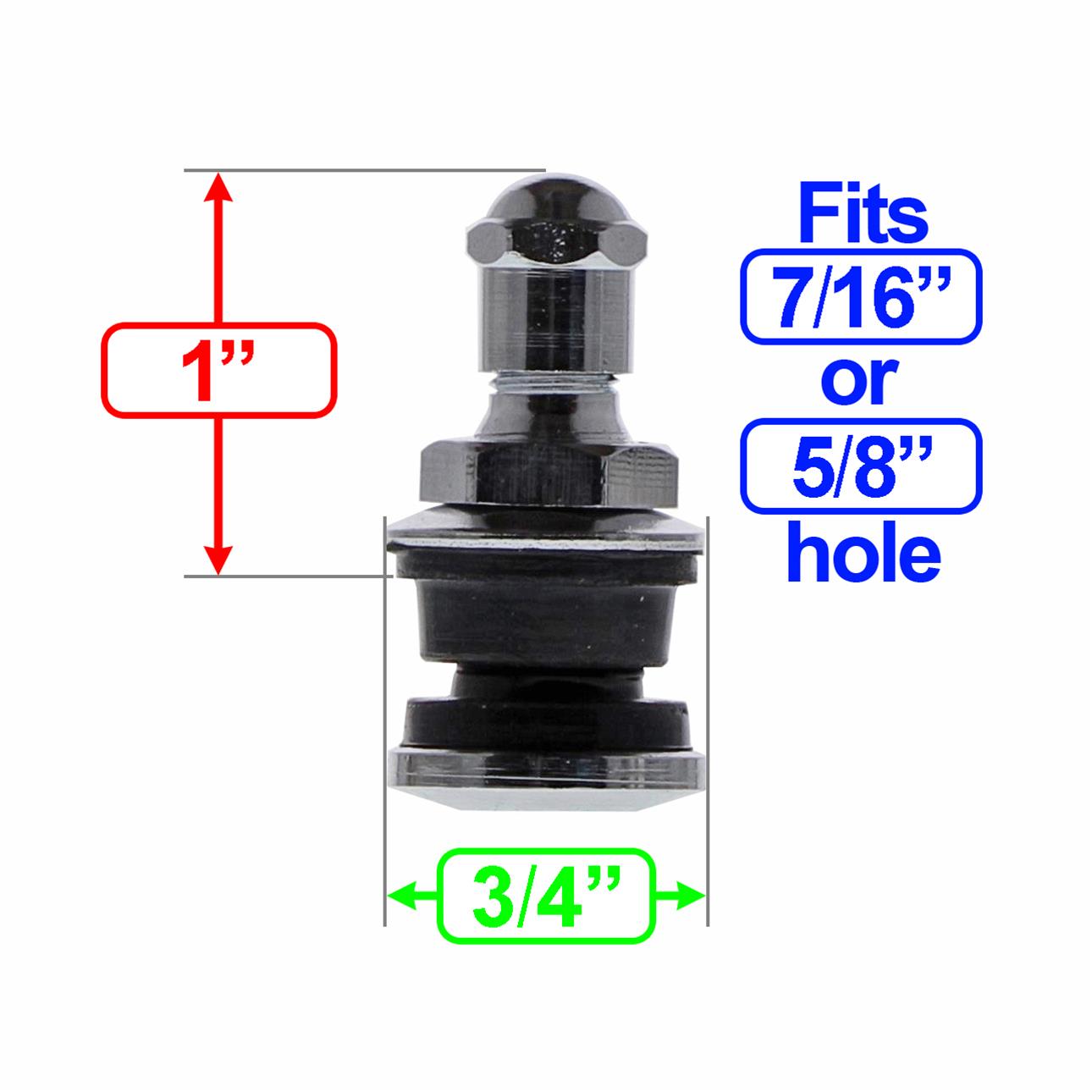 Gorilla Automotive VS401C Gorilla Outer Mount Valve Stems Summit Racing