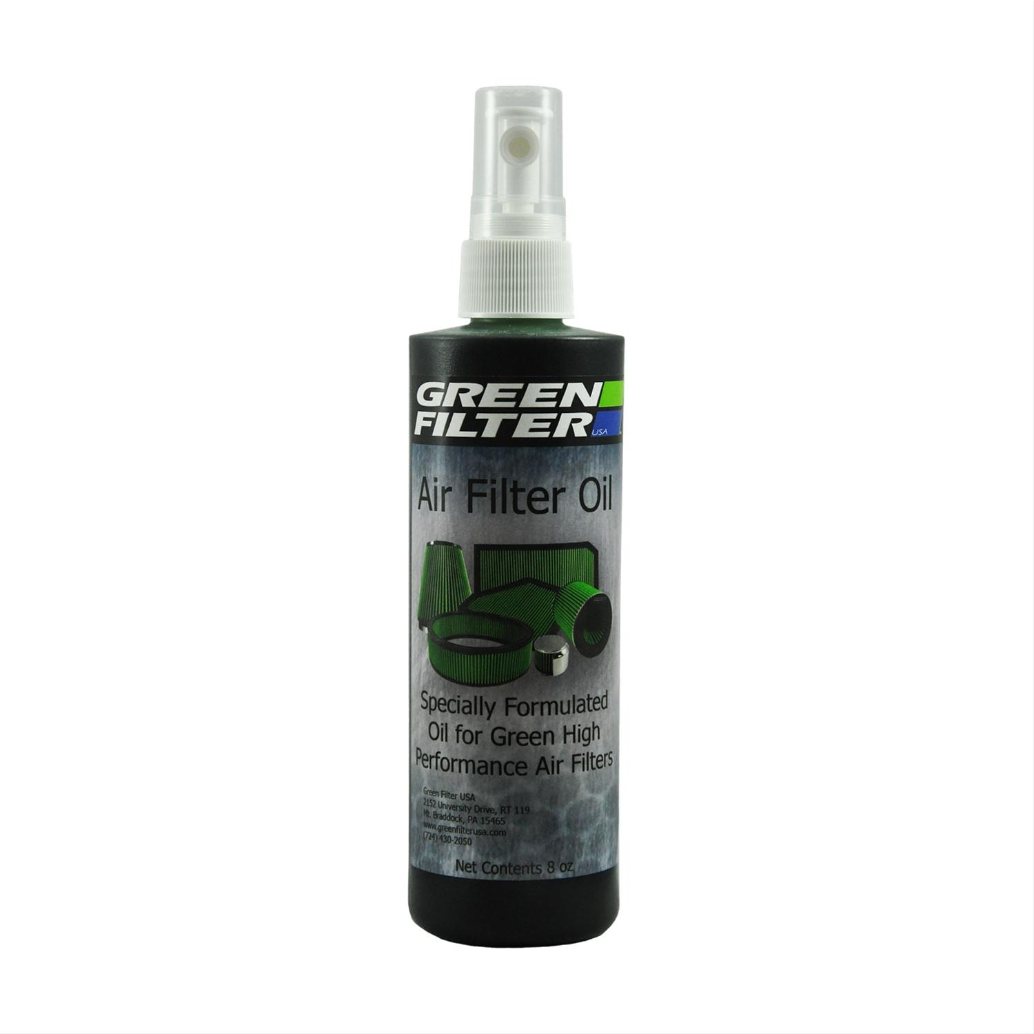 Green Filter Oil 2028 Air Oil, Green, 8 oz. Pump Bottle, Each