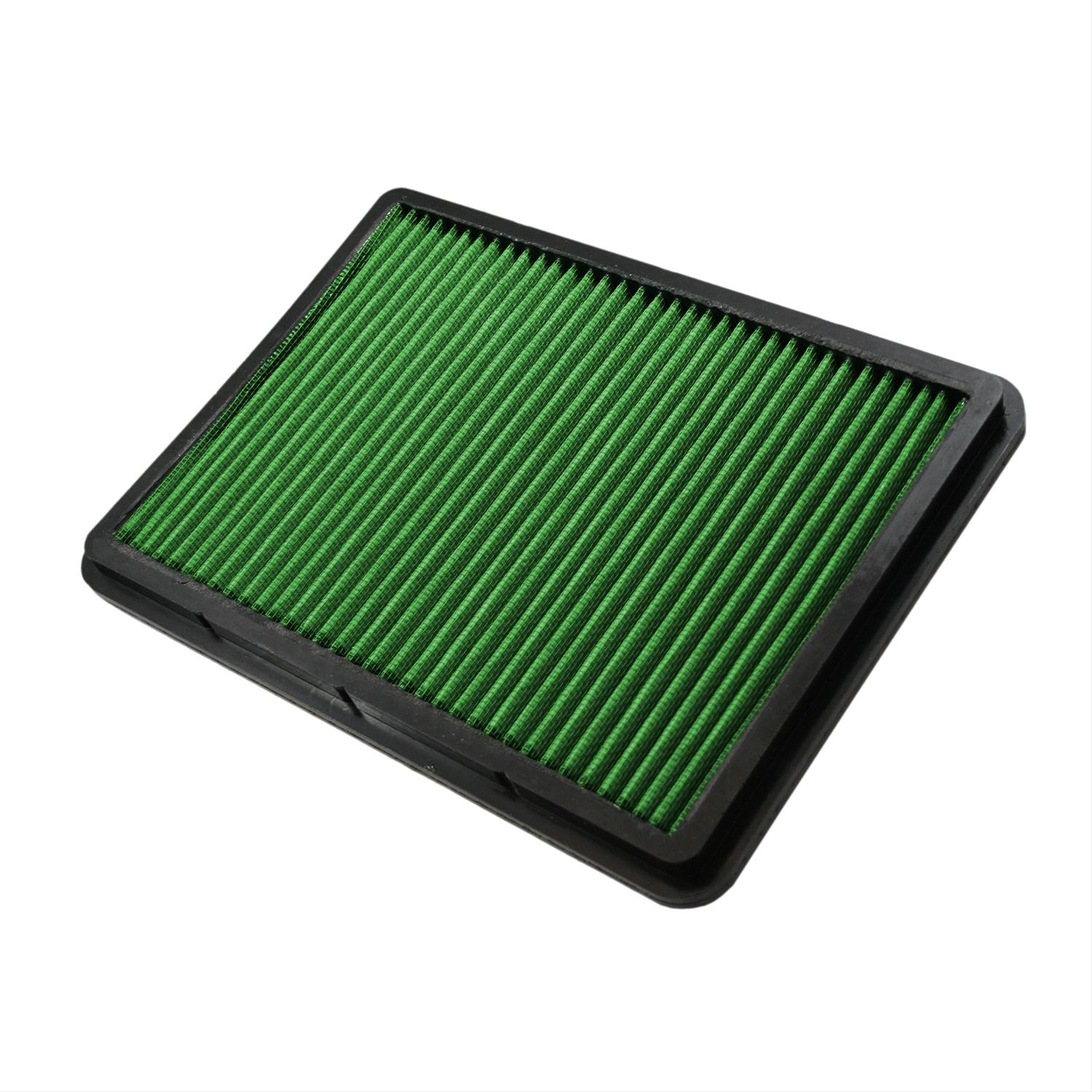 Green Filter High Performance Factory Replacement Air Filters 2060 Element, Panel, Woven Cotton, Green, Lexus, Toyota, Each