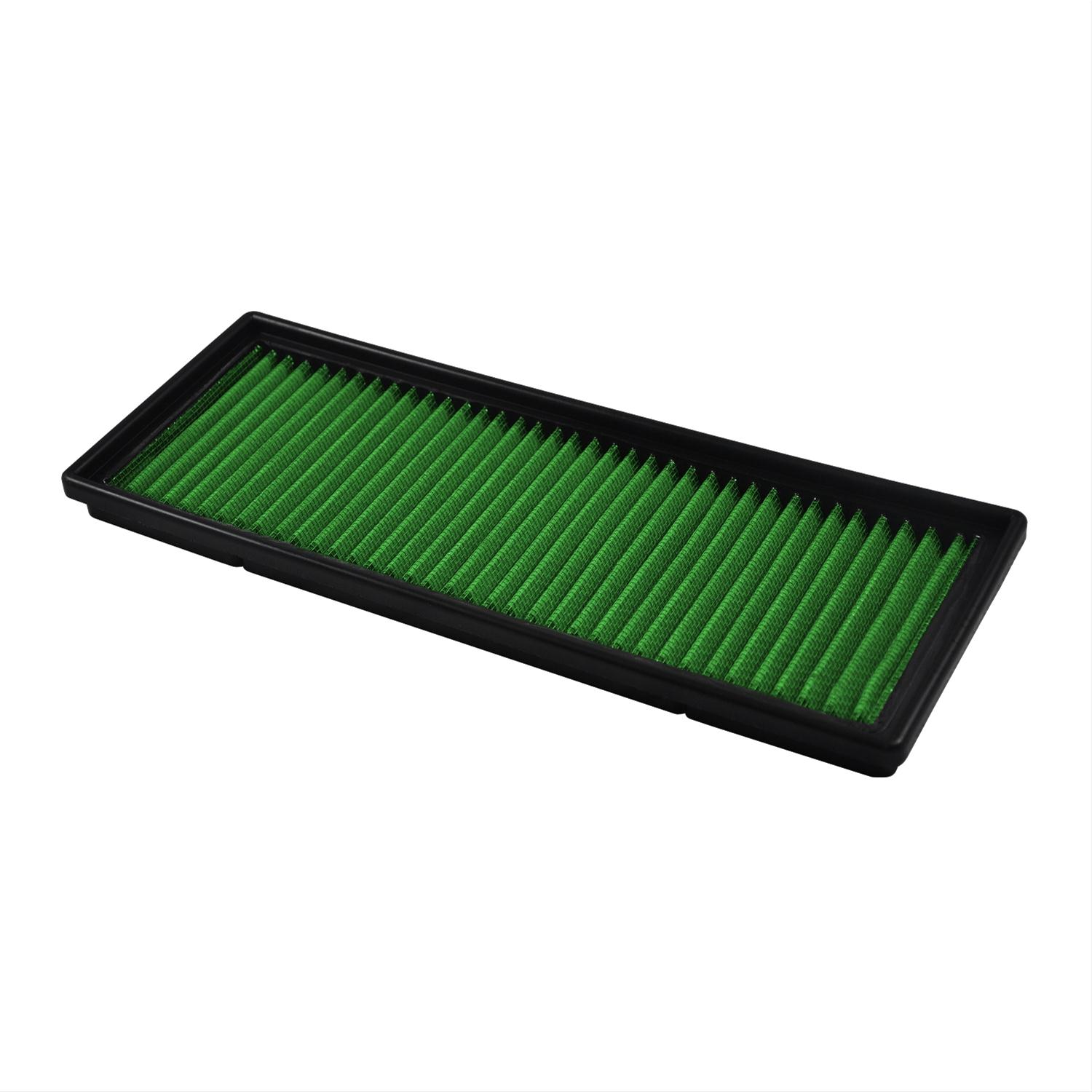 Green Filter High Performance Factory Replacement Air Filters 2247 Element, Panel, Woven Cotton, Green, Mercedes-Benz, Each