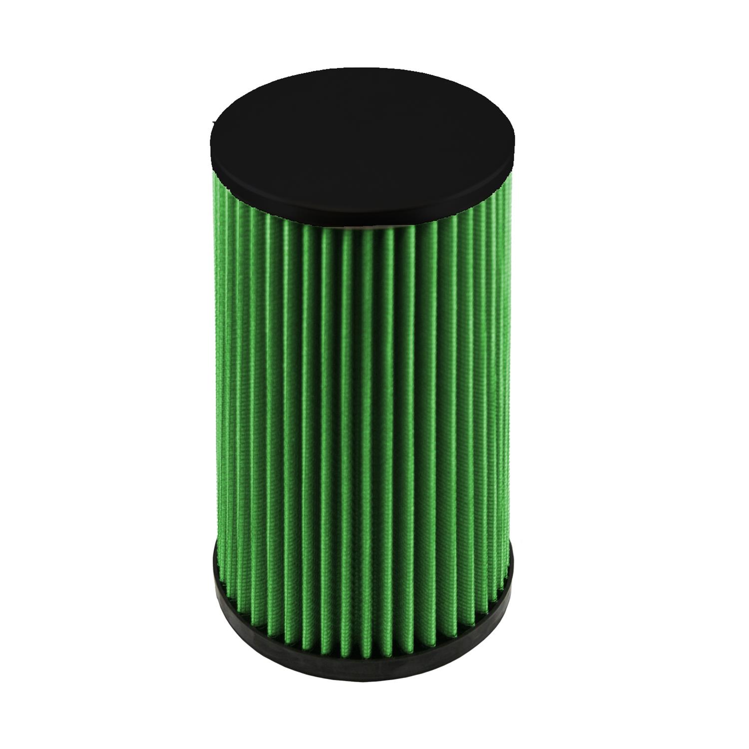 Green Filter High Performance Universal Air Filters 2347 Filter, Conical Flanged, Woven Cotton, Green, 3.000 in. Inlet Flange, 9.00 in. Length, Each