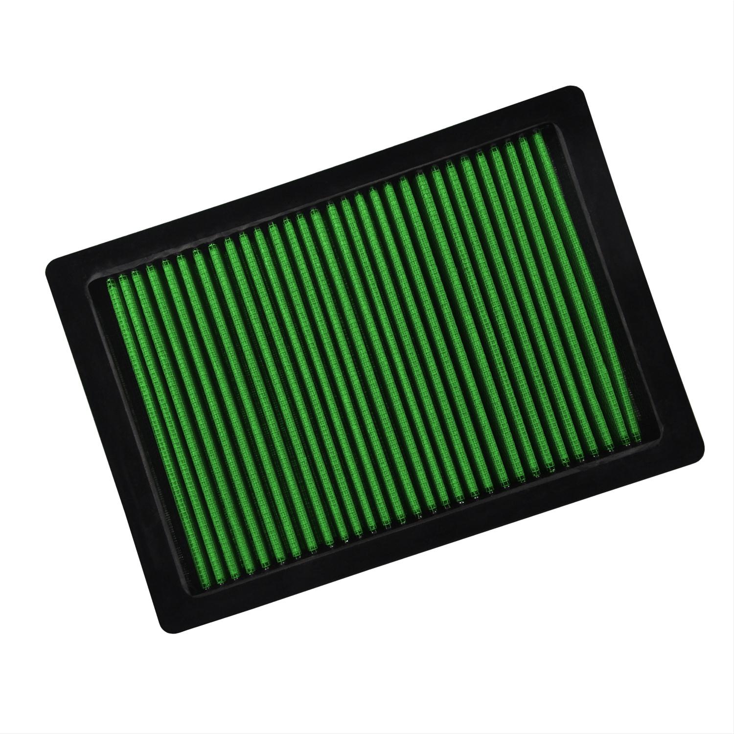 Green Filter High Performance Factory Replacement Air Filters 2364 Element, Panel, Woven Cotton, Green, Ford, Mazda, Mercury, Each