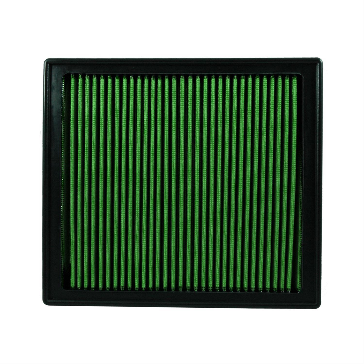 Green Filter High Performance Factory Replacement Air Filters 2378 Element, Panel, Woven Cotton, Green, Dodge, Ram, 2500/3500 Pickup, Each