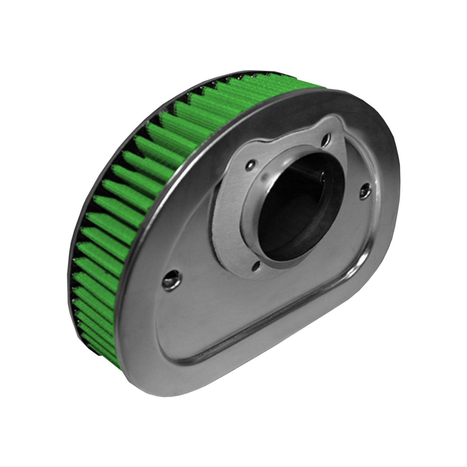 Green Filter High Performance Factory Replacement Air Filters 2464 Filter, Woven Cotton, Green, Harley-Davidson®, Each