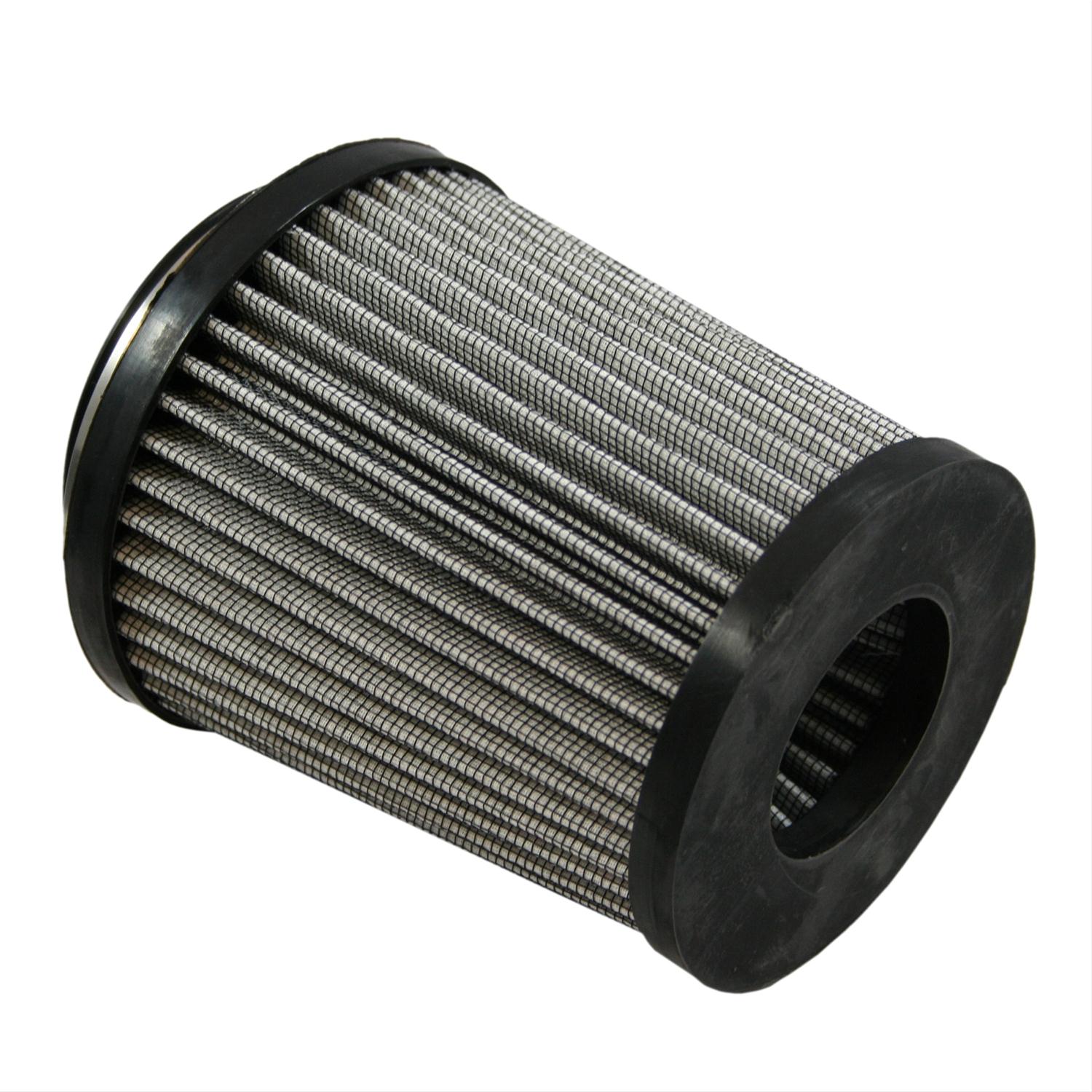 Green Filter High Performance Universal Air Filters 2899 Filter, Conical Flanged, Woven Cotton, White, 4.00 in. Inlet Flange Diameter, 6.00 in. Length, Each