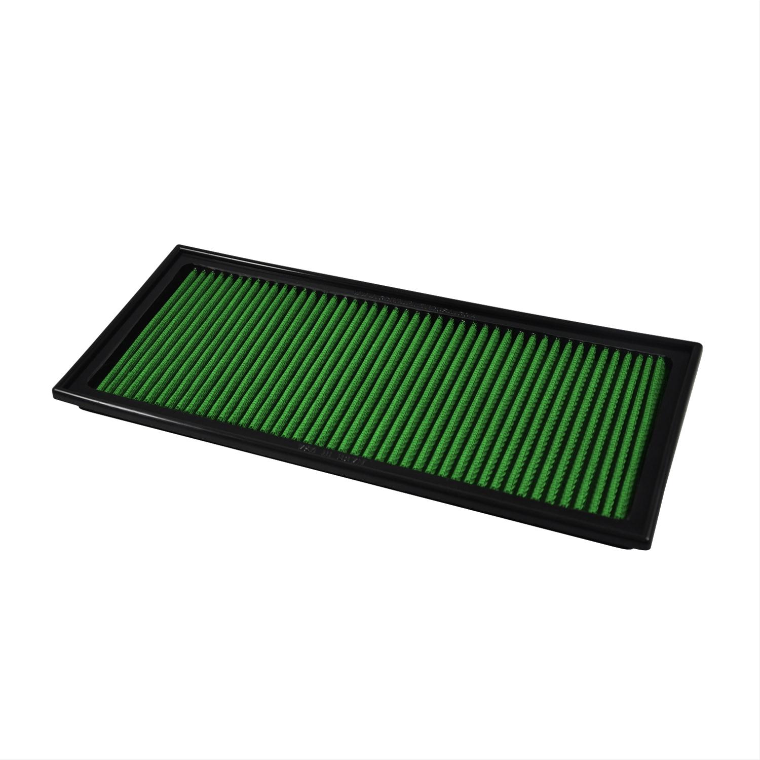 Green Filter High Performance Factory Replacement Air Filters 7217 Filter, Replacement, Panel, Woven Cotton, Green, Subaru, 2.5L, Each