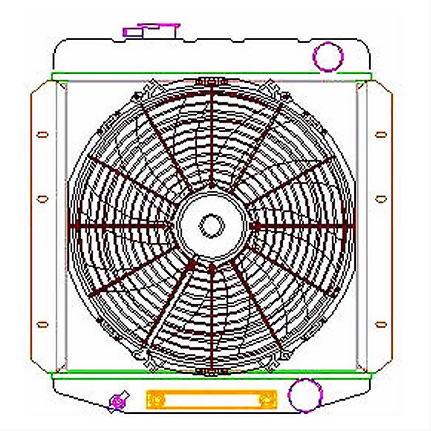 Griffin Thermal Products CU-70034 Griffin Exact Fit Radiator