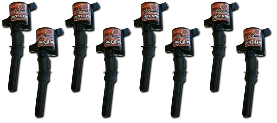 Granatelli 97-04 Ford 4.6L/5.4L 2V Hot Street Coil Packs - Black (Set of 8) thumbnail 2
