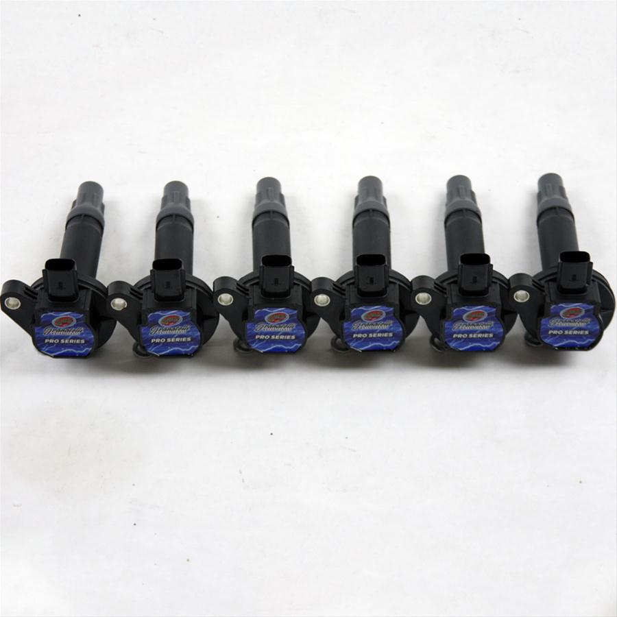 Granatelli Motor Sports Pro Series Coil Packs 26-0520CP Ignition Coil, Series, Pack, 65,000 V, Black, Ford, Set of 6