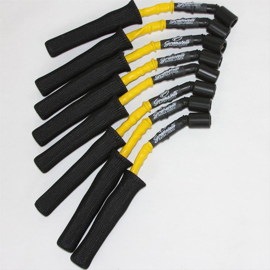 Granatelli 99-23 GM Truck V8 Perf Coil-Near-Plug Wire Conn Kit w/9in Lead/Yellow Jacket/Blk Sleeve thumbnail 2