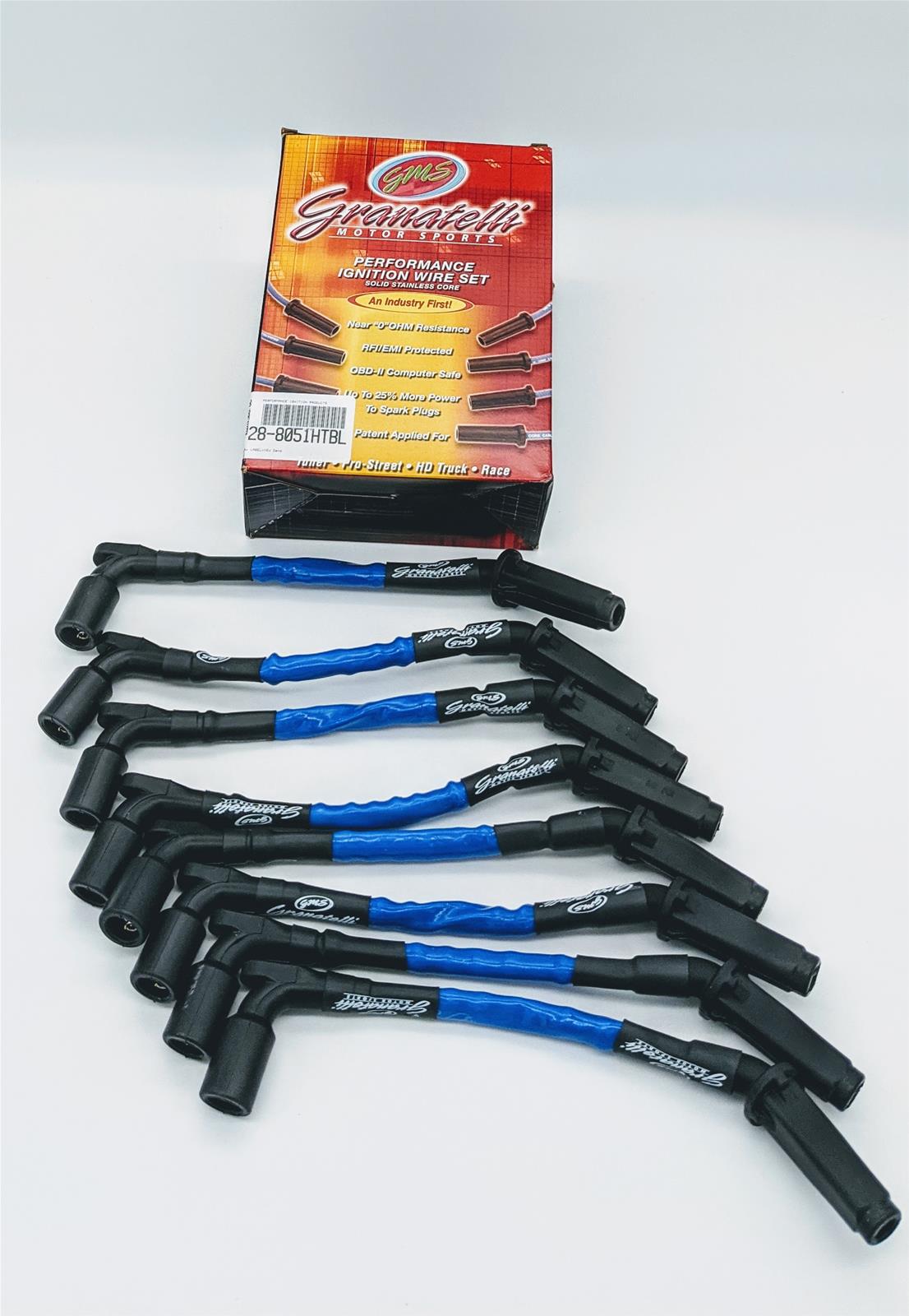 Granatelli 20-23 GM LT2 6.2L Hi-Perf Coil-Near-Plug Ignition Wire Connector Kit w/Blue Jacket thumbnail 2