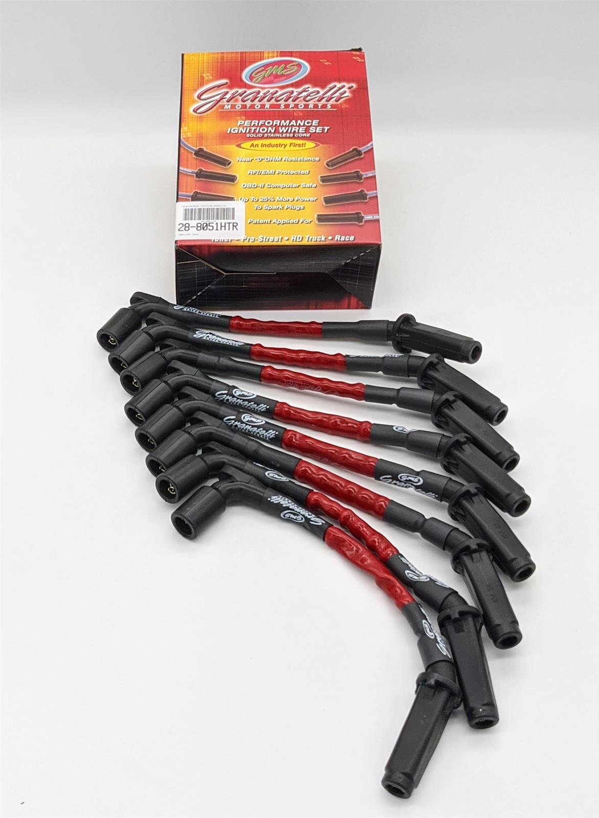 Granatelli 20-23 GM LT2 6.2L Hi-Perf Coil-Near-Plug Ignition Wire Connector Kit w/Red Jacket