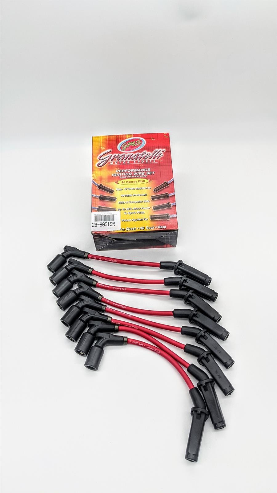 Granatelli 20-23 GM LT2 6.2L Straight Boot Hi-Perf Coil-Near-Plug Ignition Wire Connector Kit - Red thumbnail 2