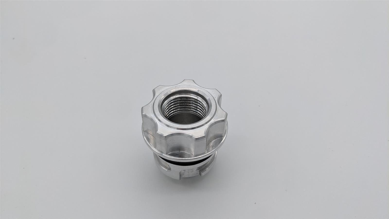 Granatelli GM LS/LT / Ford Coyote -10AN ORB Female Threaded Insert Vented Oil Fill Cap - Natural