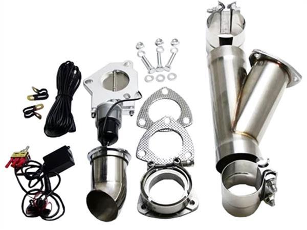 Granatelli 3.5in Stainless Steel Electronic Exhaust Cutout w/Slip Fit/Band Clamp thumbnail 2