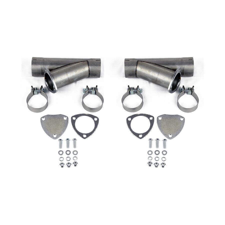 Granatelli 5.0in Aluminized Mild Steel Manual Dual Exhaust Cutout w/Slip Fit & Band Clamps thumbnail 2
