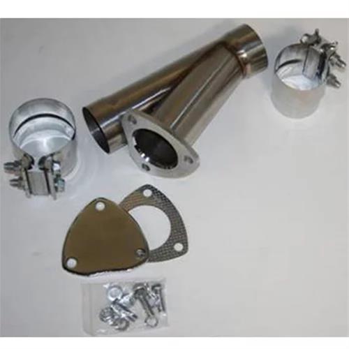 Granatelli 3.0in Stainless Steel Manual Exhaust Cutout Kit w/Slip Fit/Band Clamp thumbnail 2