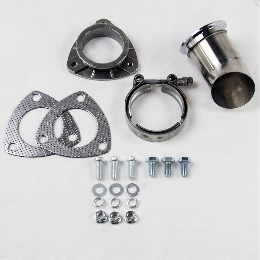 Granatelli 2.5in 304SS Turn Down w/V-Band & Gaskets