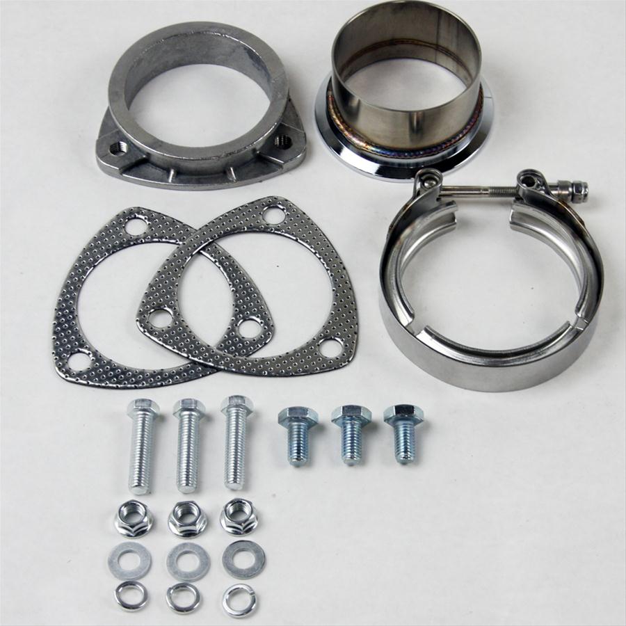 Granatelli 3in V-Band to Straight Connection Cutout w/Gaskets (3-Bolt) thumbnail 2