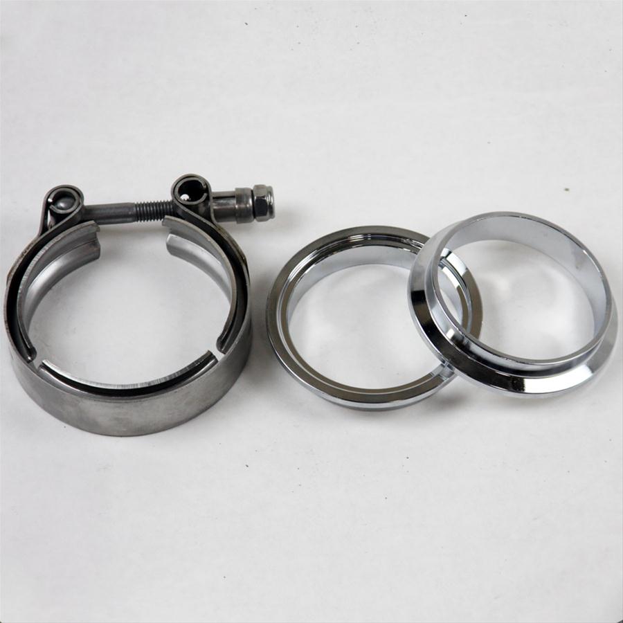 Granatelli 3.0in Mild Steel Mating Male to Female Flanges w/V-Band Clamp