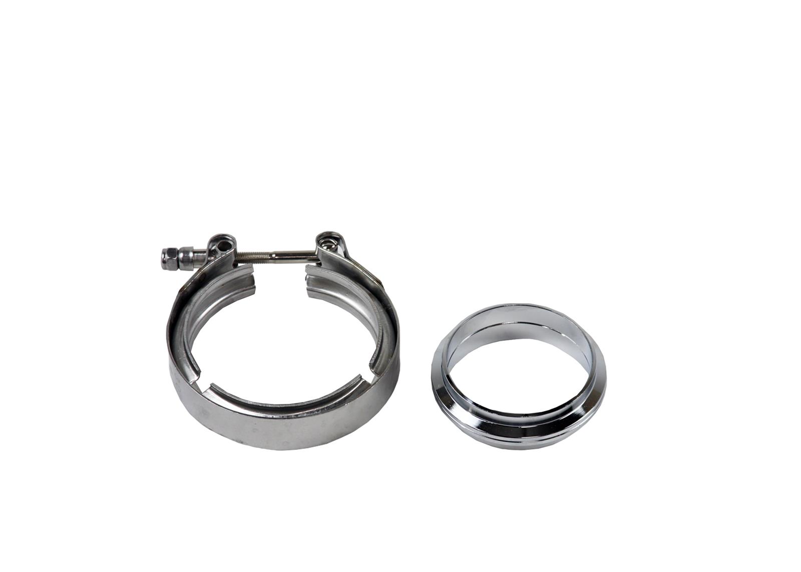 Granatelli 4.0in Aluminum Mating Male to Female Flanges w/V-Band Clamp/O-Ring Seal